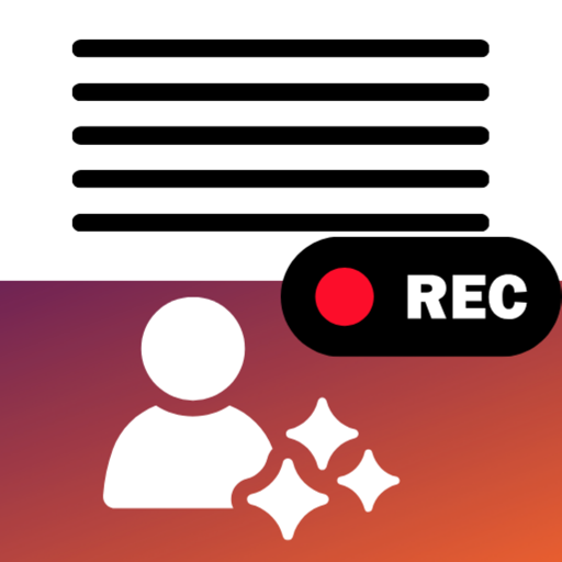 Ícone do app Teleprompter Vídeo Gravador